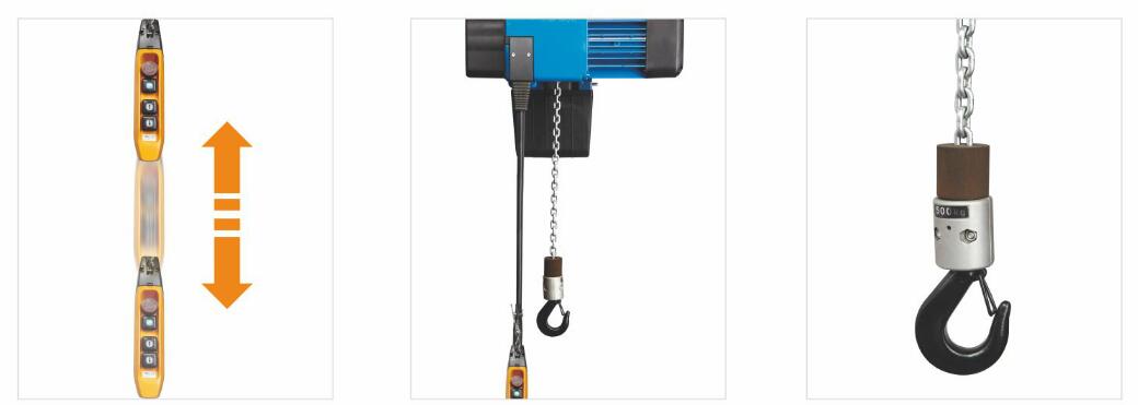 歐式環(huán)鏈電動(dòng)葫蘆控制手柄、鏈條及吊鉤